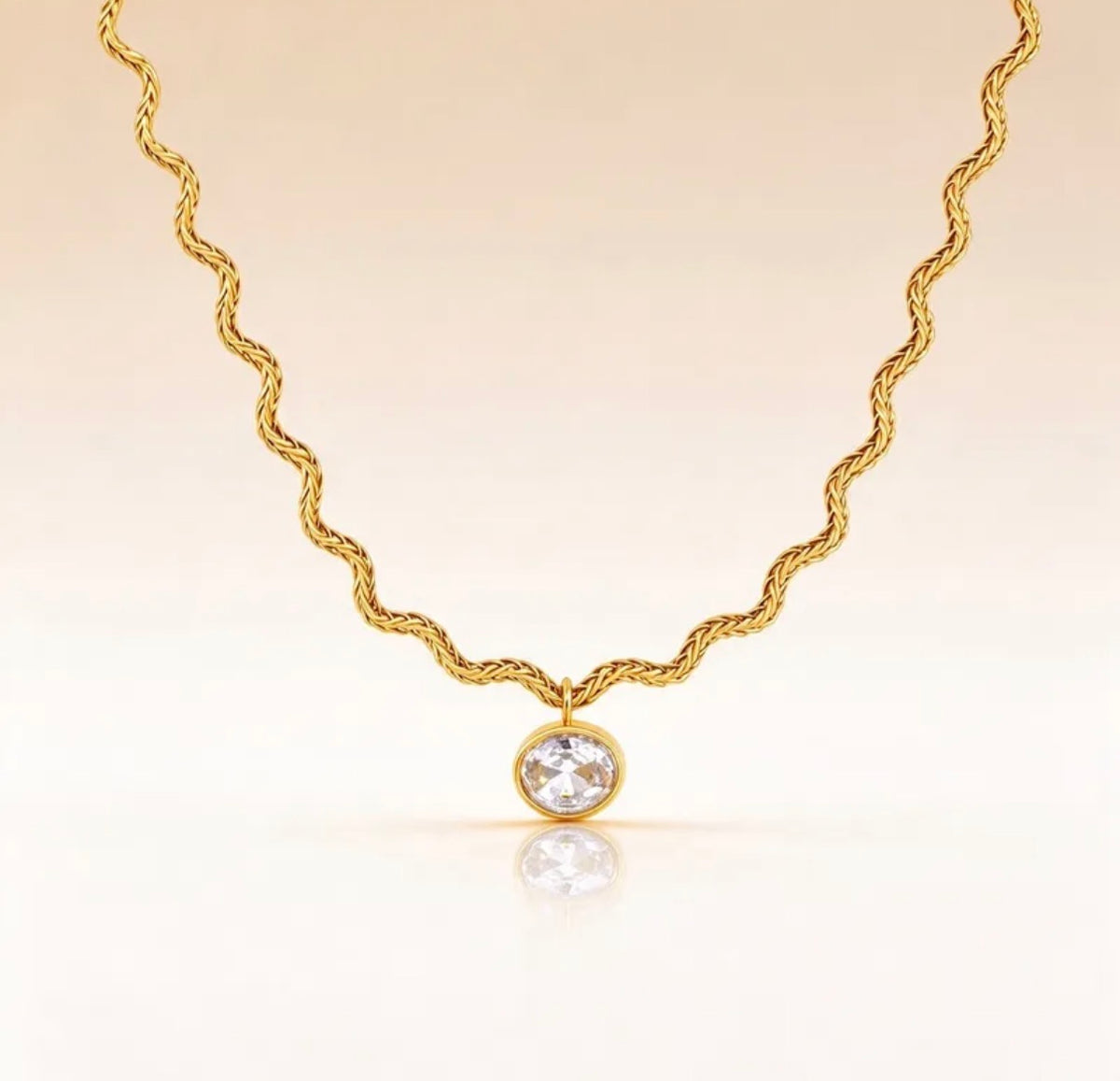 Collar Trenza Dorada