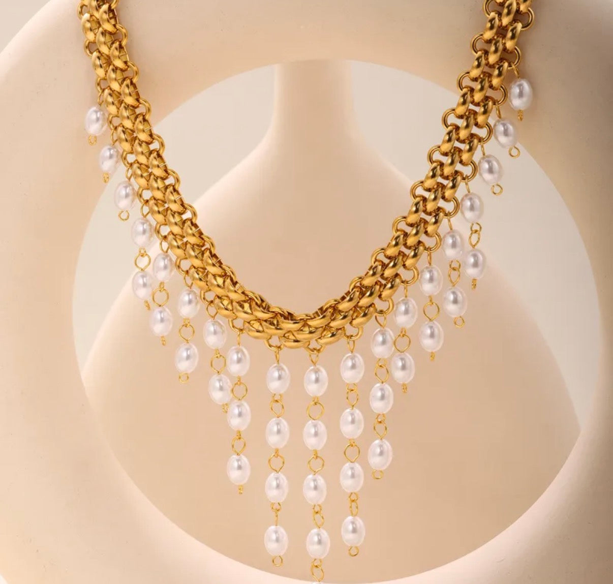 Collar Perla Cascade 🤍✨