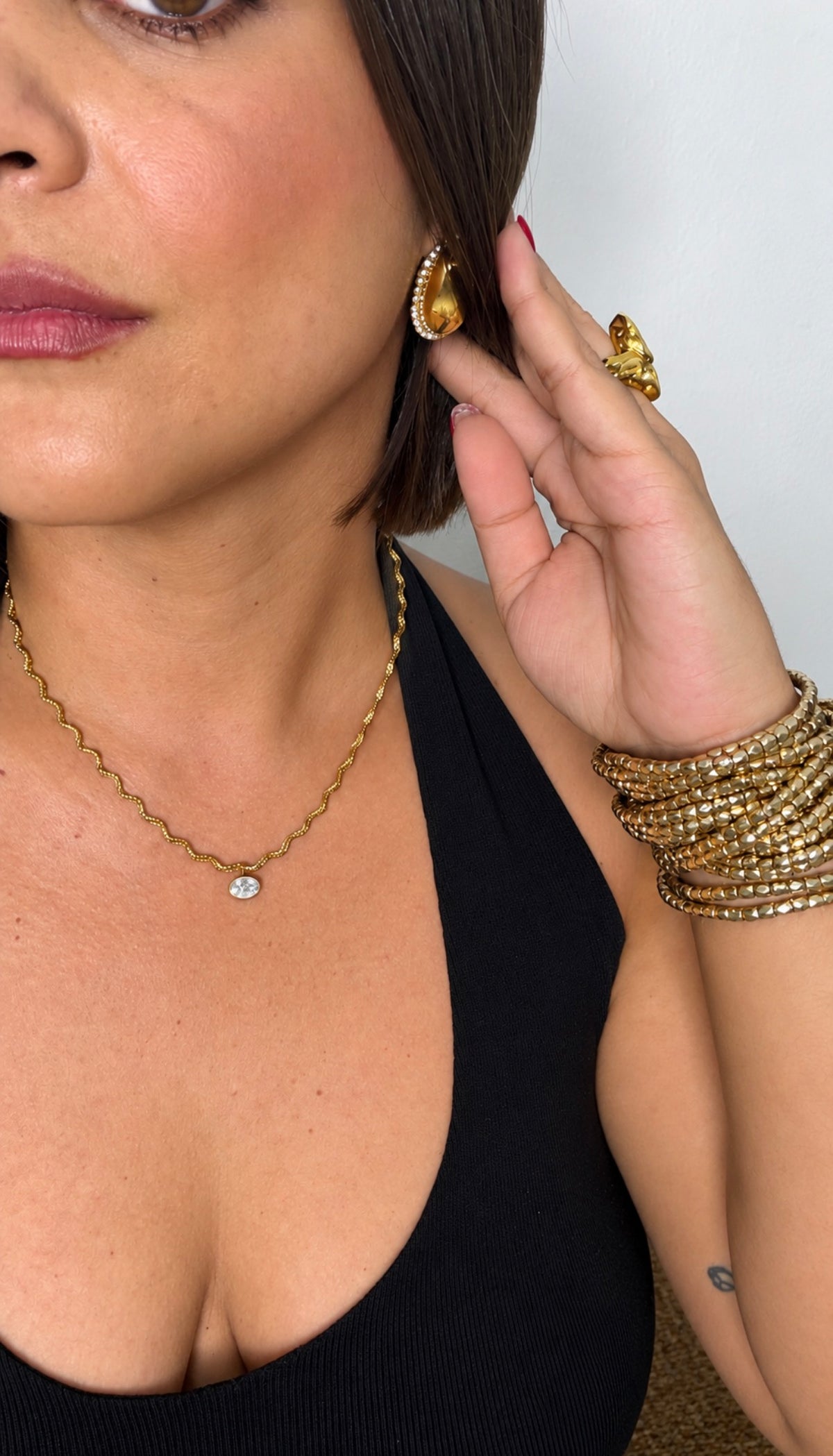 Collar Trenza Dorada