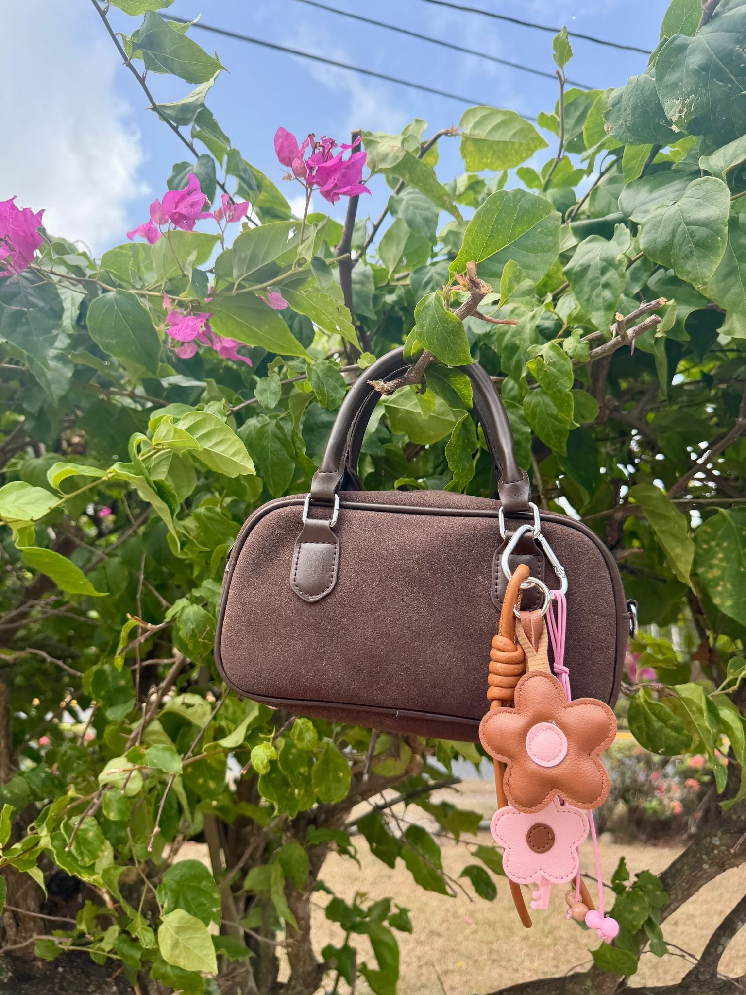 Floral Bag Charm